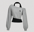 Sudadera de cuello alto de manga larga