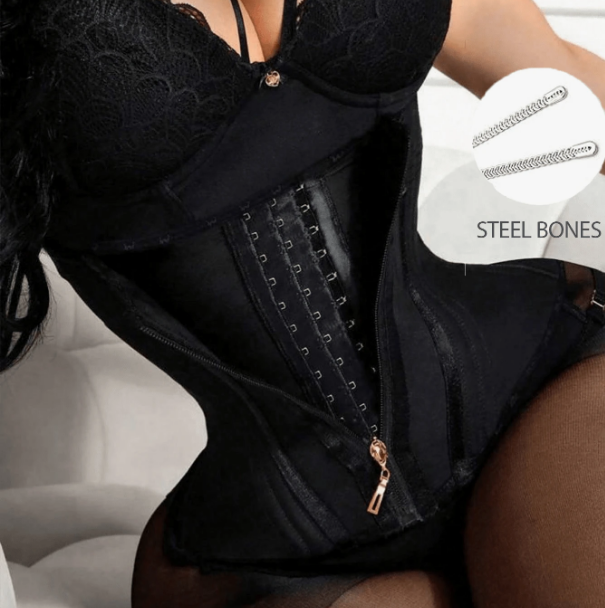 Faja moldeadora tipo corset con cierre frontal